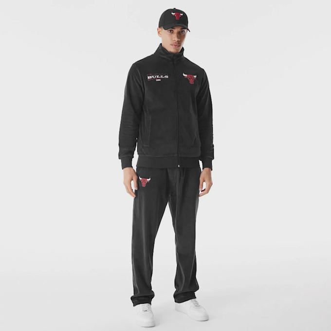 New Era Chicago Bulls NBA Lifestyle Velours Trackpants schwarz 44371 5