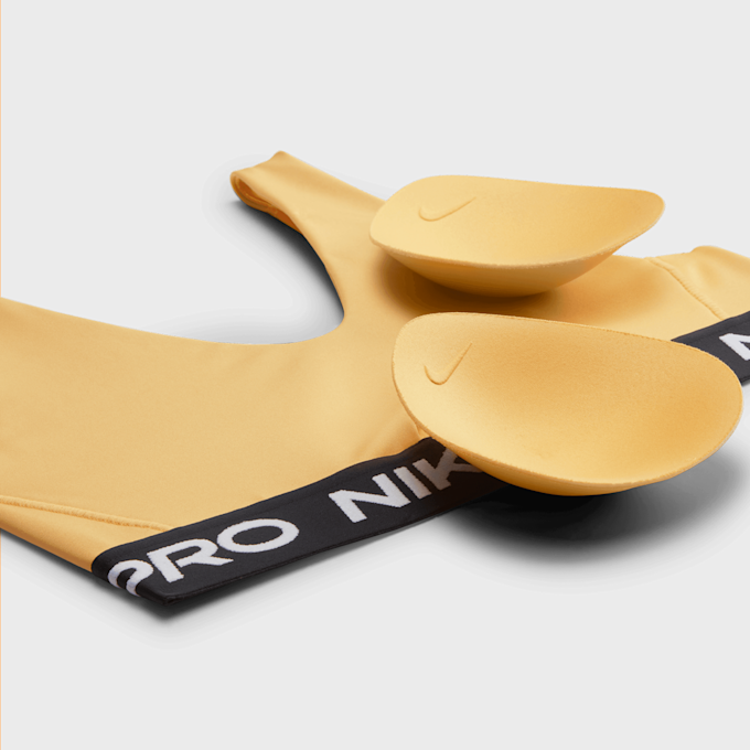Nike Pro Indy Plunge Bra Sportswear jaune 40475 6