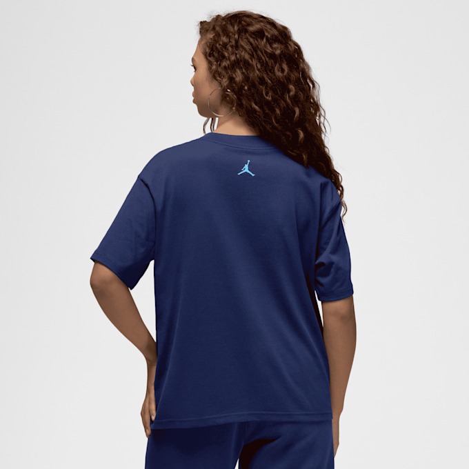 Jordan Flocked Holiday T-Shirt bleu 45677 2