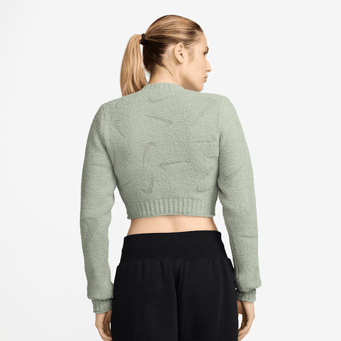 Nike Sportswear Phoenix Bouclé Long Sleeve Top zelena 40422 2