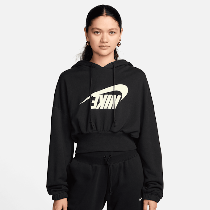 Nike Sportswear Oversized Fleece Crop Hoodie Dance czarny 41644 1