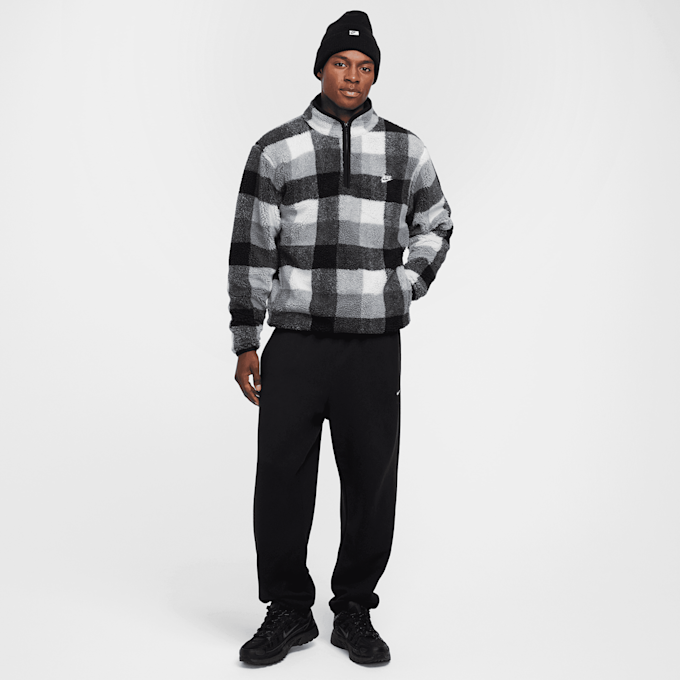 Nike M NK CLUB SSNL WNTRZD AOP HZ black/white/smoke grey noir 40294 6