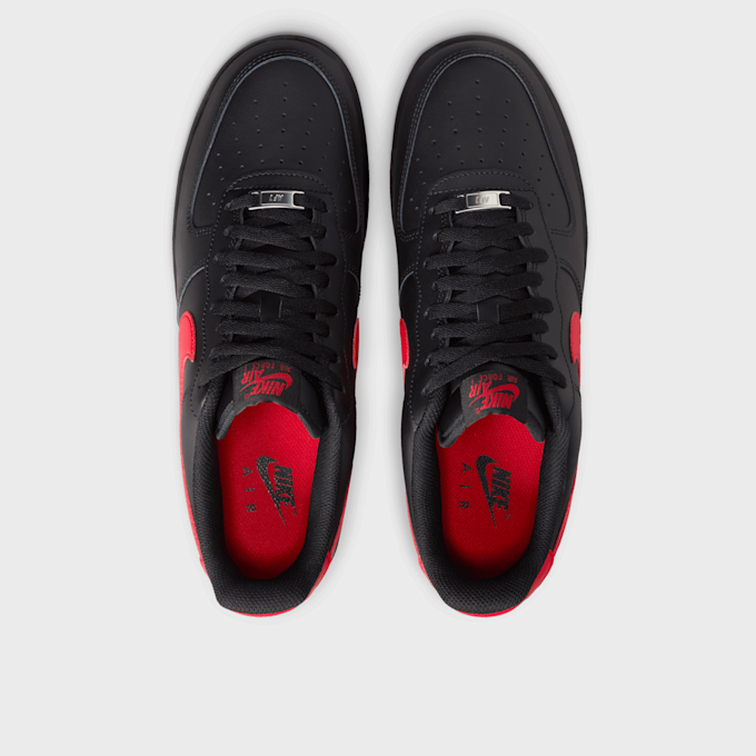 Nike Air Force 1'07 black/university red/black negro 40054 6