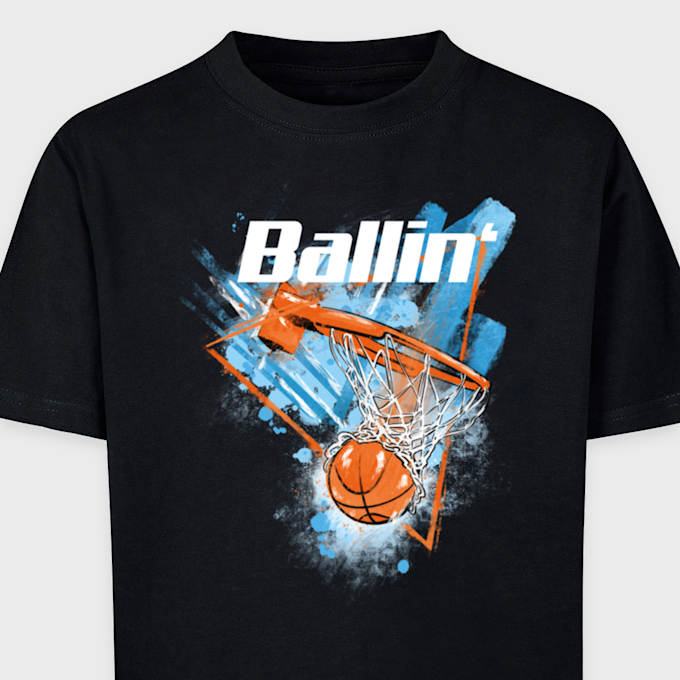 Mister Tee - Kids Blue Ballin' Tee noir 41707 3