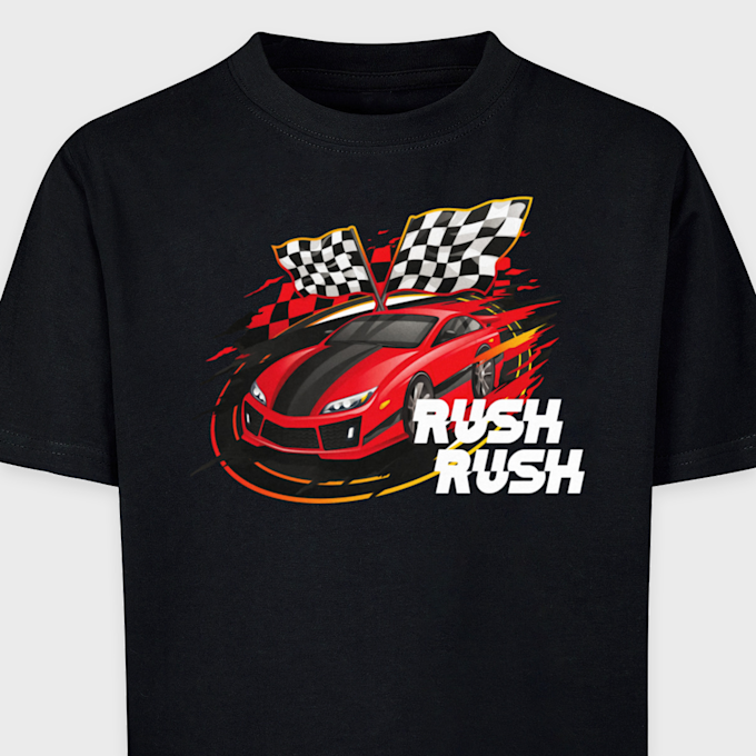 Mister Tee - Kids Car Race Tee zwart 41708 3