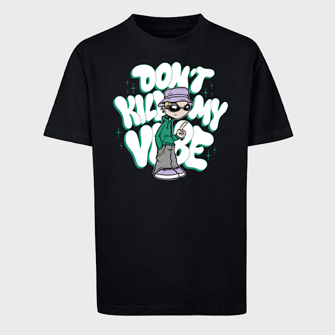 Mister Tee - Kids Don't Kill My Vibe Tee zwart 41771 1