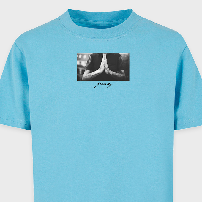 Mister Tee - Kids Pray Tee bleu 41709 3