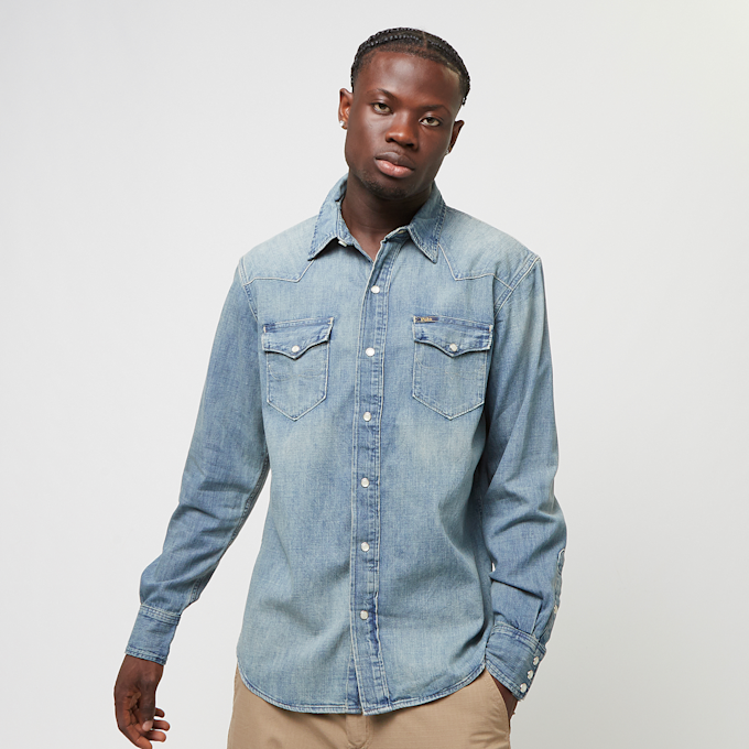Polo Ralph Lauren Icon Long Sleeve-Sport Shirt blauw 44478 1