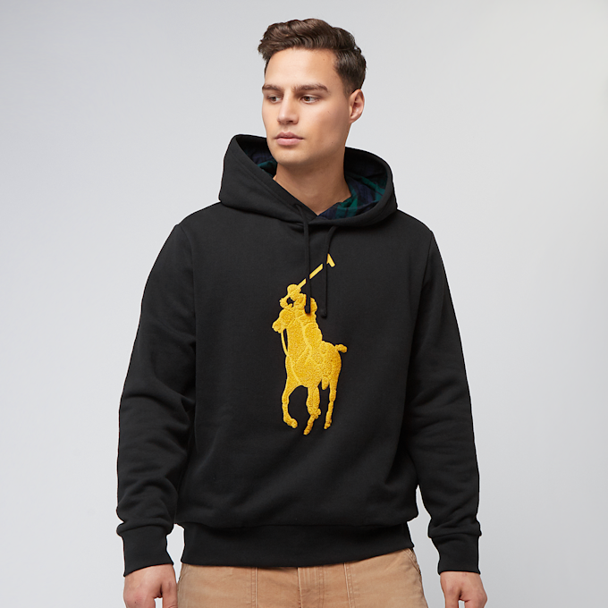 Polo Ralph Lauren Long Sleeve Hooded Sweatshirt preto 44557 1