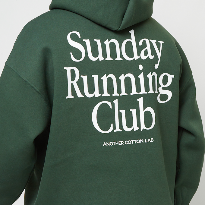 Another Cotton Lab Sunday Running Club Oversized Hoodie groen 40215 4