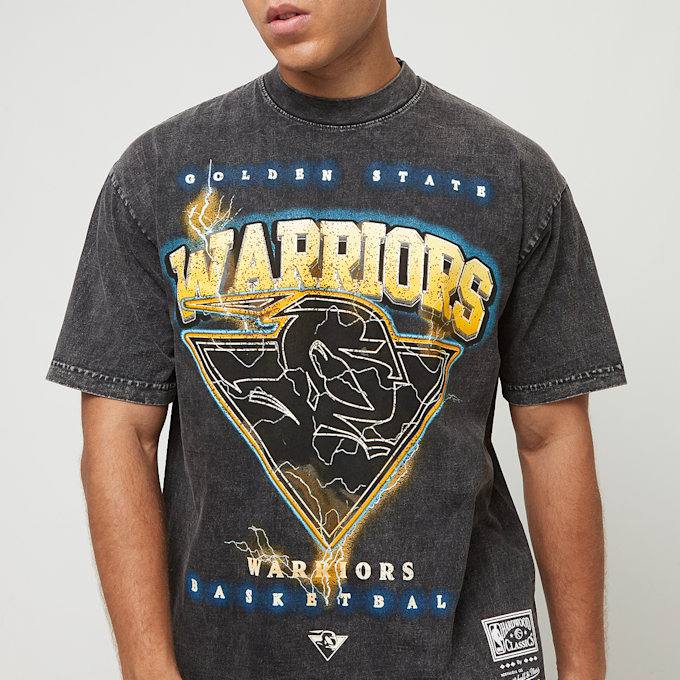 Mitchell & Ness Nba Oversized Graphic Tee Golden State Warriors grigio 40232 3