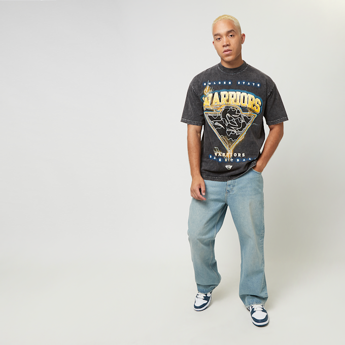 Mitchell & Ness Nba Oversized Graphic Tee Golden State Warriors grigio 40232 4