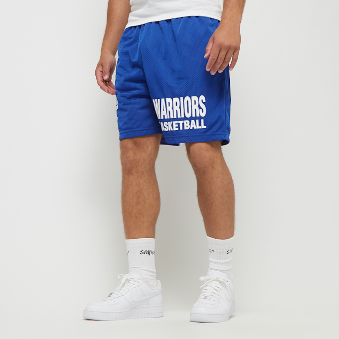 Mitchell & Ness NBA Gameday Mesh 7"Shorts Vintage Logo Golden Warriors blau 40241 1