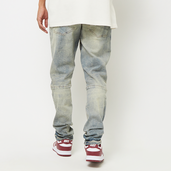 Smoke Rise Wave Effect Jeans blau 40416 2