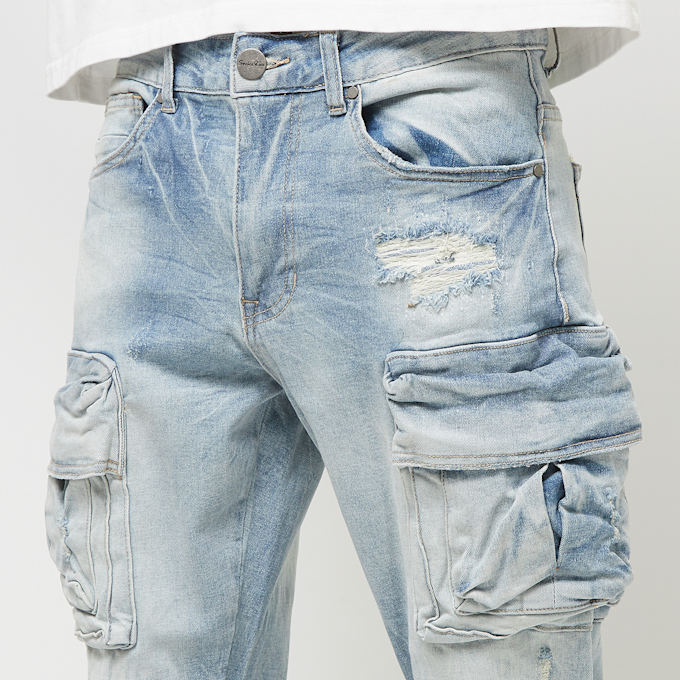 Smoke Rise Cargo Pocket Jean plava 40373 3