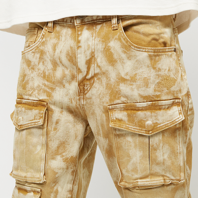 Smoke Rise Utility Multi Cargo Colored Jeans beige 40374 3