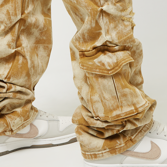 Smoke Rise Utility Multi Cargo Colored Jeans beige 40374 5