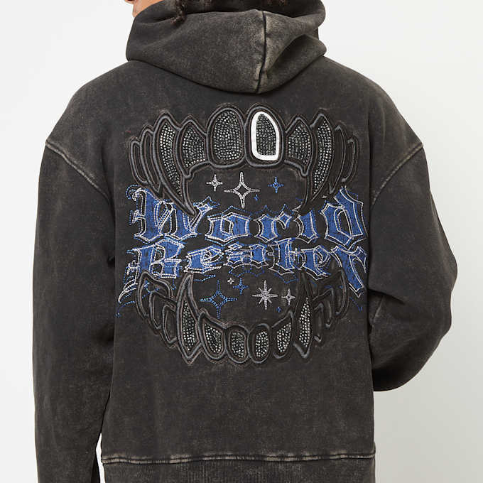 Smoke Rise Rhinestone Dystopia Hoodie cinzento 40398 5