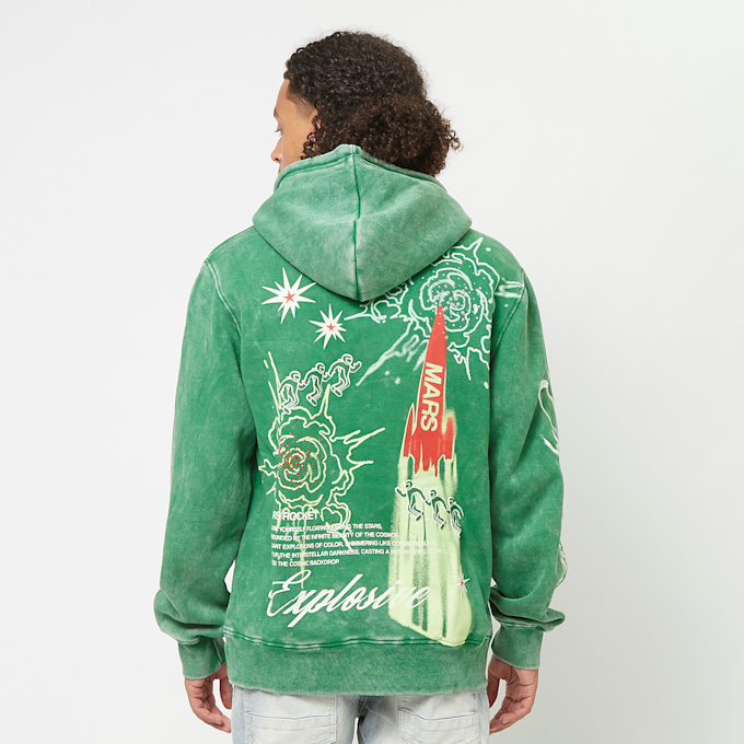 Smoke Rise Rhinestone Dystopia Hoodie verde 40403 2