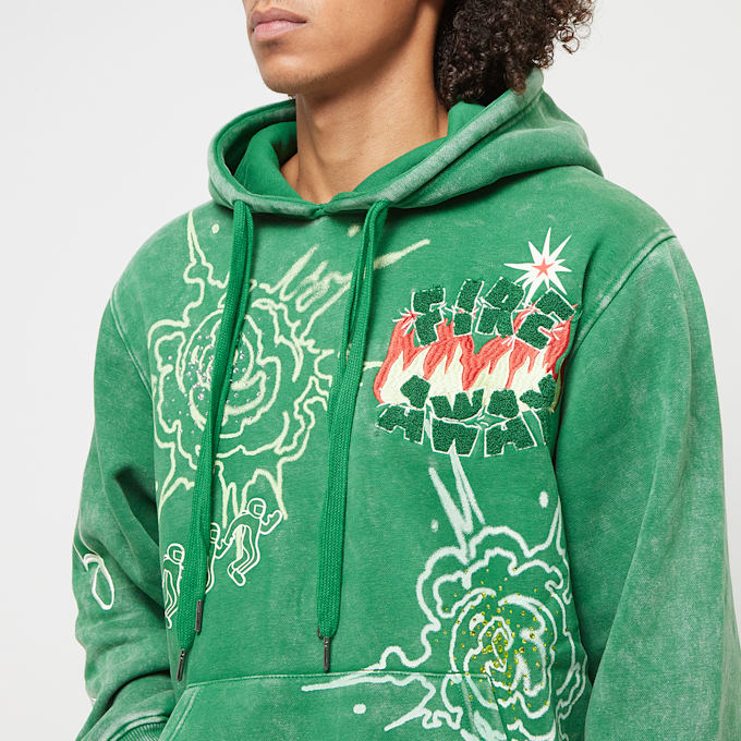 Smoke Rise Rhinestone Dystopia Hoodie verde 40403 3