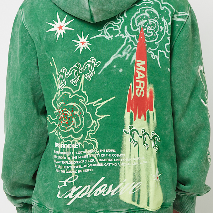 Smoke Rise Rhinestone Dystopia Hoodie verde 40403 5