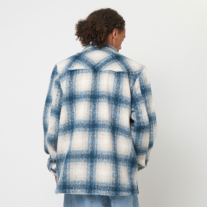 Smoke Rise Plaid Flannel Overshirt blu 40395 2