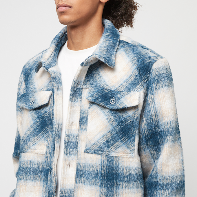 Smoke Rise Plaid Flannel Overshirt azul 40395 3
