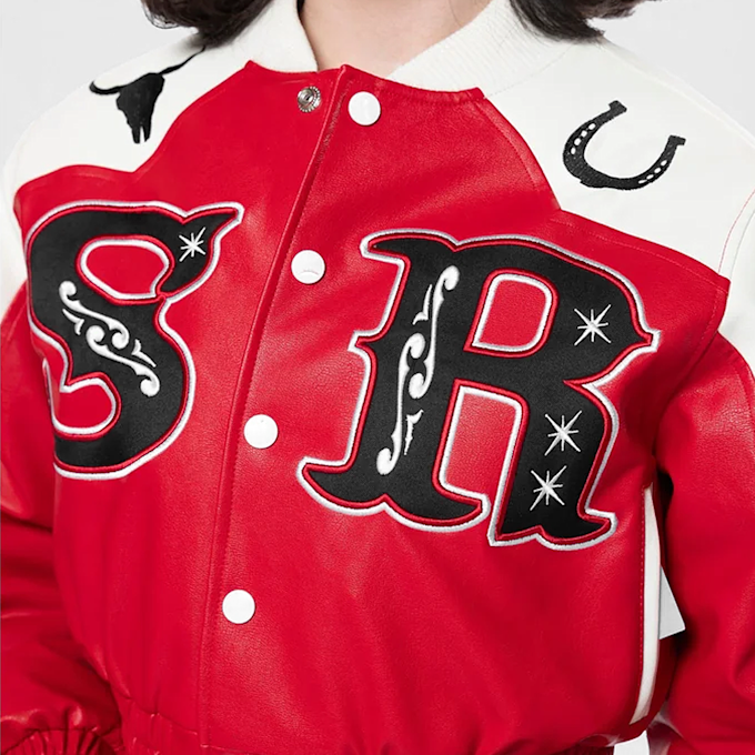 Smoke Rise Relaxed Rodeo Cropped Jacket rojo 40361 3
