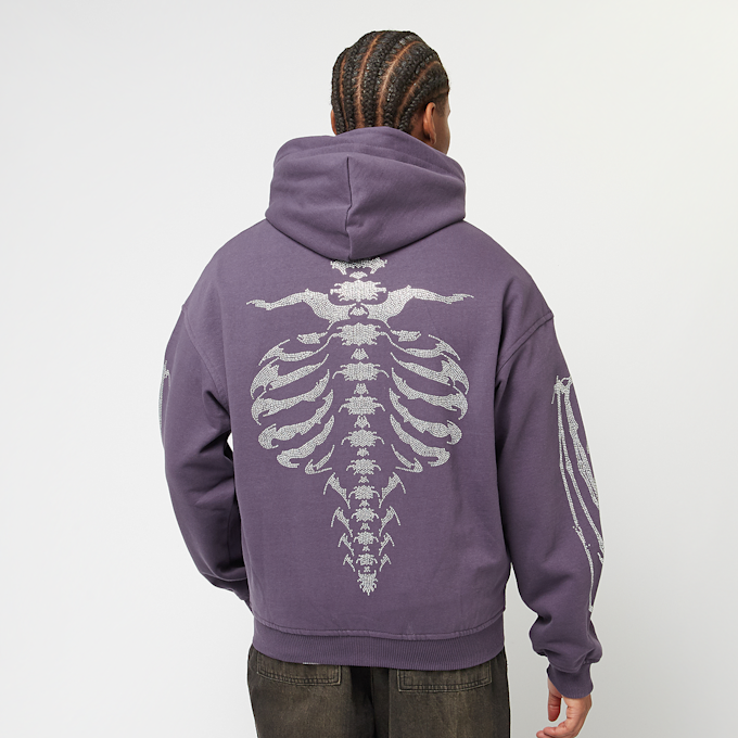 FAVELA Ribcage  Rhinestone Plum Frontzip lila 40389 2