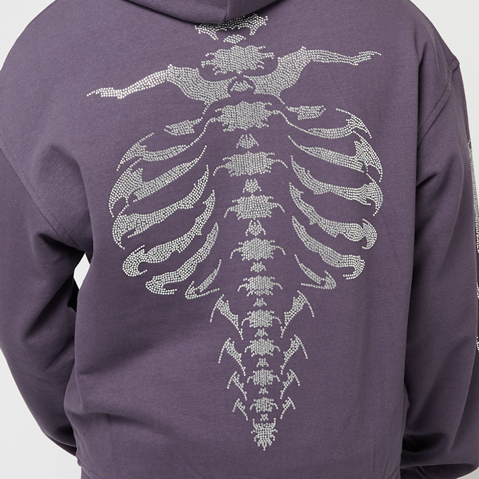 FAVELA Ribcage  Rhinestone Plum Frontzip lila 40389 7