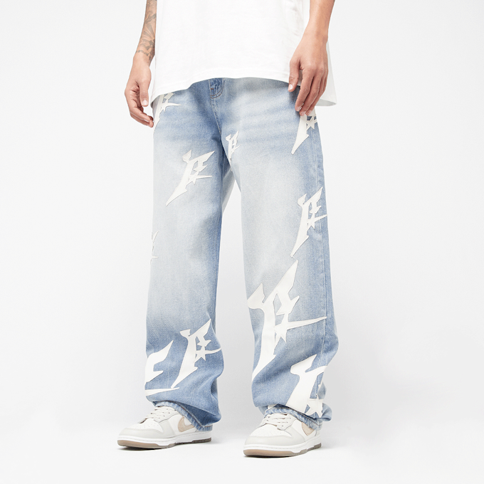 FAVELA Vegan Leather Patch Denim bleu 40392 1