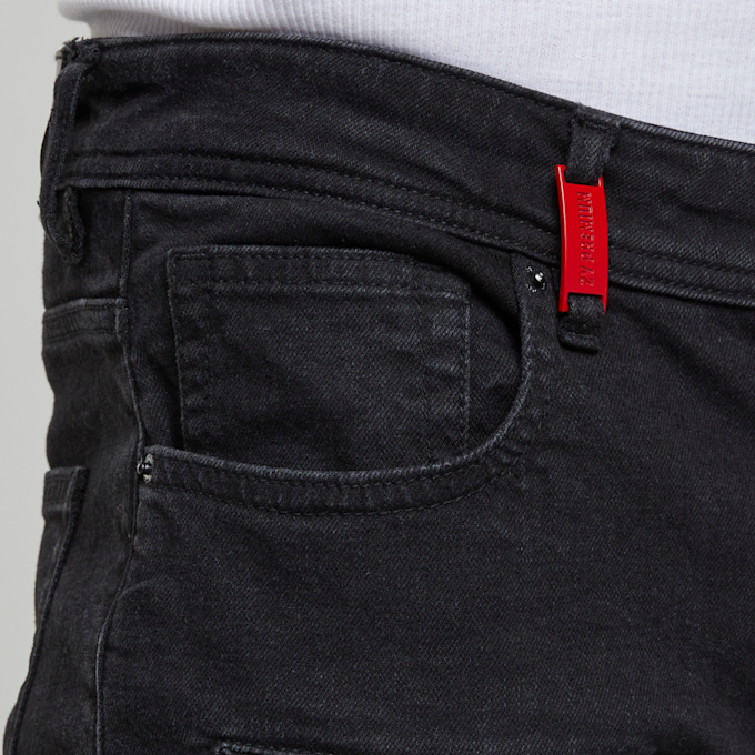 2Y STUDIOS Oscar Ripped Slim Fit Jeans noir 40442 3