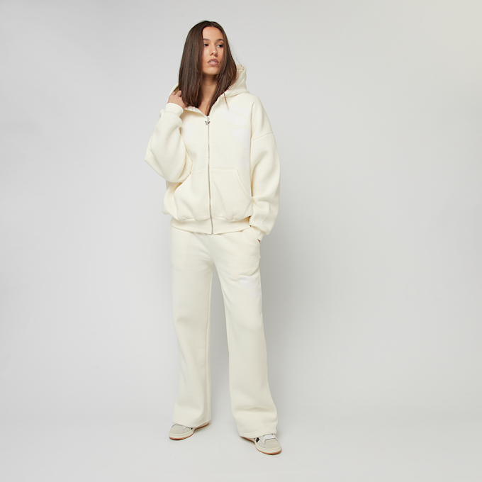 Felicious Oversized washed Zip Hoodie Creme blanc 40580 6
