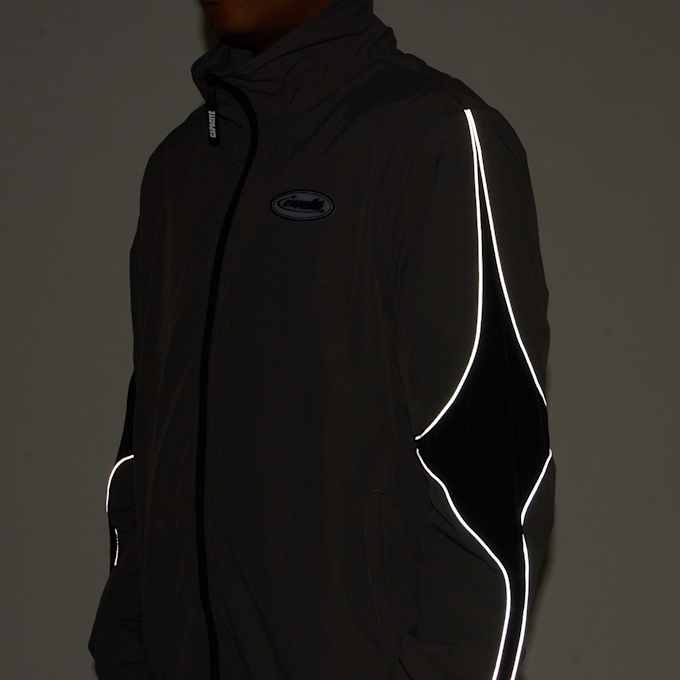 Capacité Logo Rubber Badge Colorblocked Trackjacket grau 40617 6