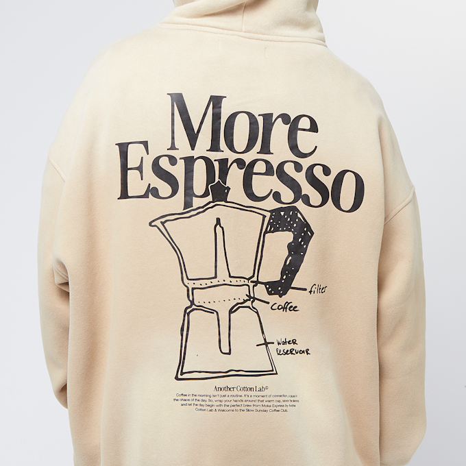 Another Cotton Lab More Espresso Oversized Hoodie beige 40654 4