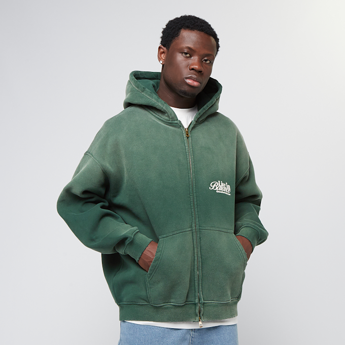 Another Cotton Lab Live in Balance Oversized Zip Hoodie zielony 40664 2