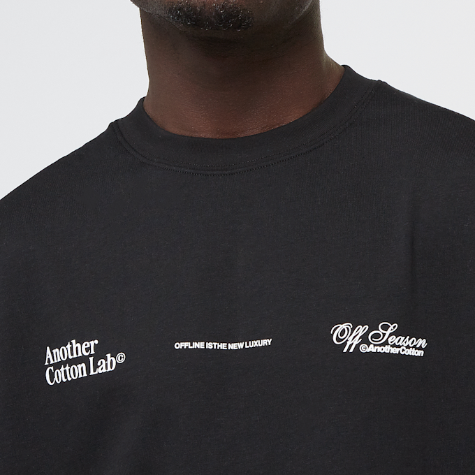 Another Cotton Lab Offline Luxury Oversized T-Shirt zwart 40665 3