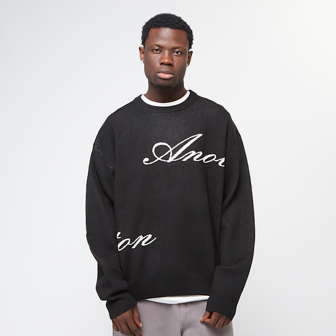 Another Cotton Lab SIGNATURE KNIT SWEATER black noir 40638 1