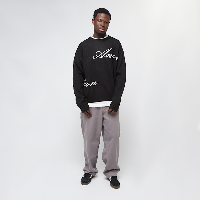 Another Cotton Lab SIGNATURE KNIT SWEATER black noir 40638 4