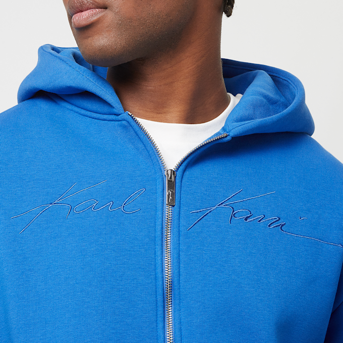 Karl Kani Autograph Heavy Sweat OS Ziphoodie Blue bleu 41428 3