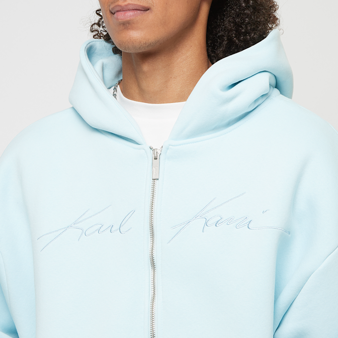 Karl Kani Autograph Heavy Sweat OS Ziphoodie bleu 41429 3