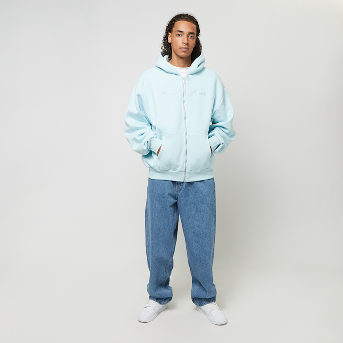Karl Kani Autograph Heavy Sweat OS Ziphoodie bleu 41429 4