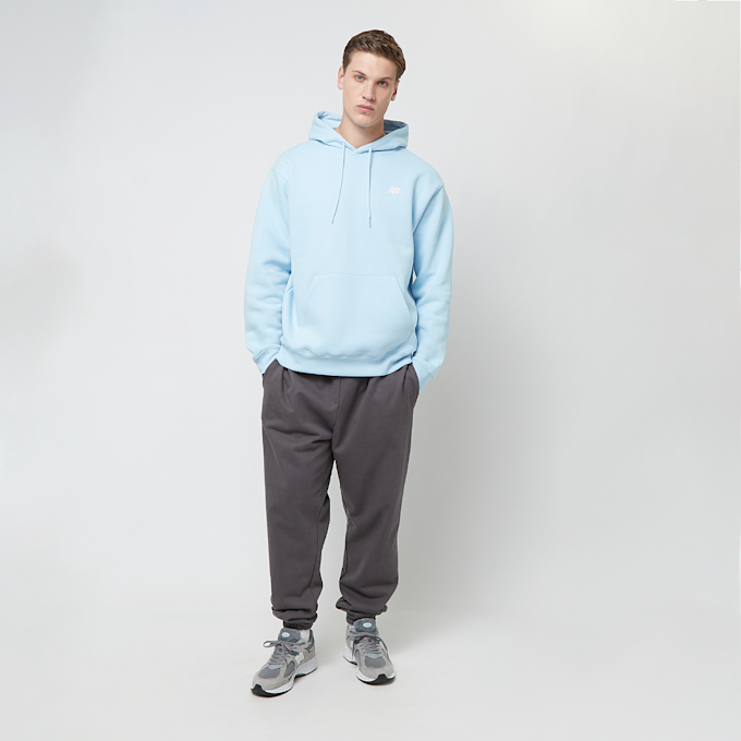 New Balance Small Logo Brushed Hoodie niebieski 41412 4