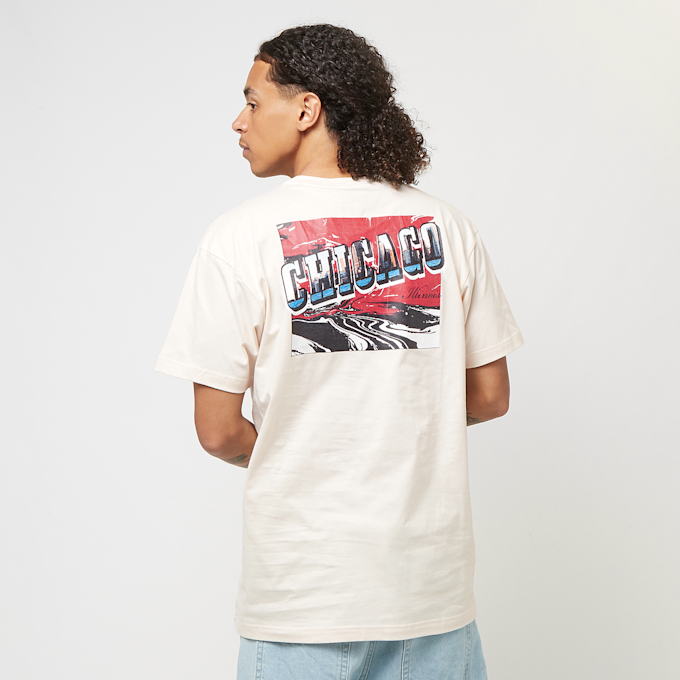 Mitchell & Ness NBA POST CARD TEE CHICAGO BULLS creme bege 41440 1