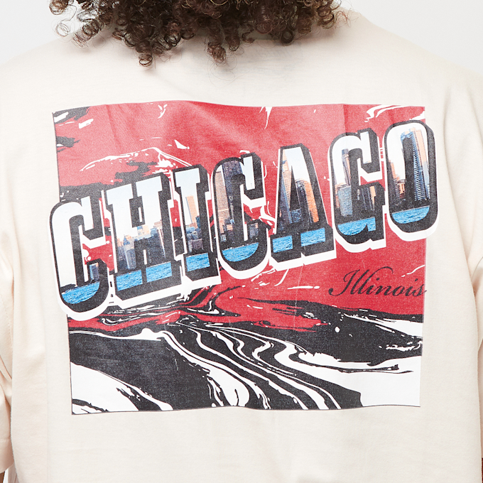 Mitchell & Ness NBA POST CARD TEE CHICAGO BULLS creme beige 41440 5
