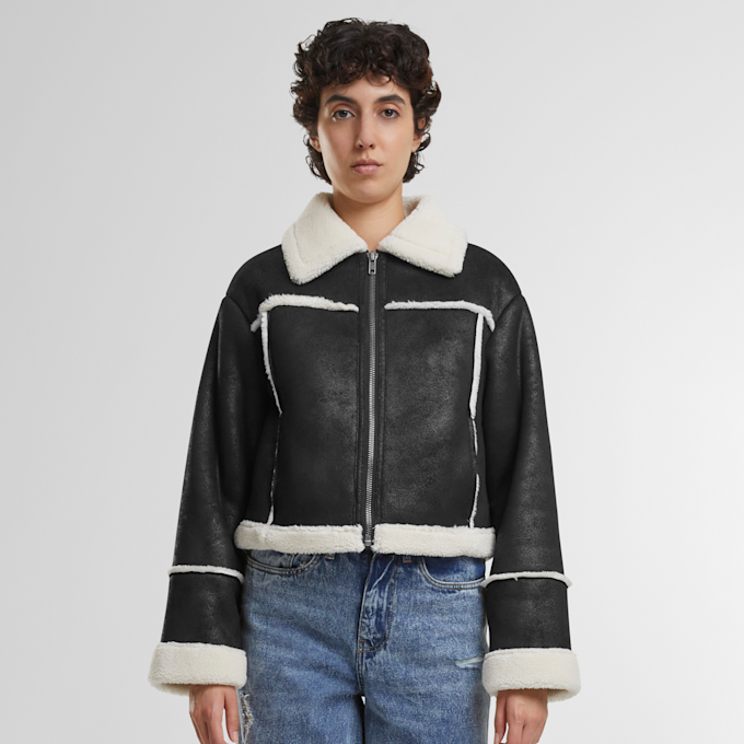 Urban Classics Shearling Jacket noir 41534 3