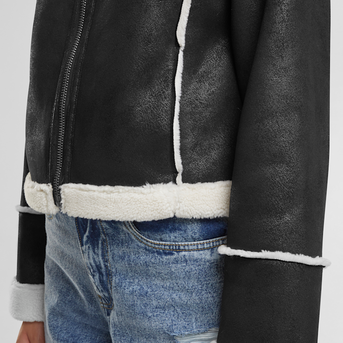 Urban Classics Shearling Jacket noir 41534 4