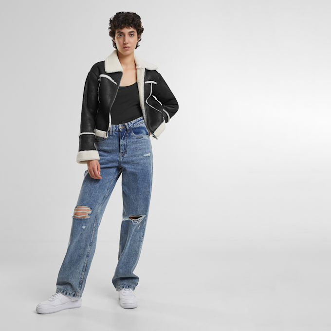 Urban Classics Shearling Jacket noir 41534 5