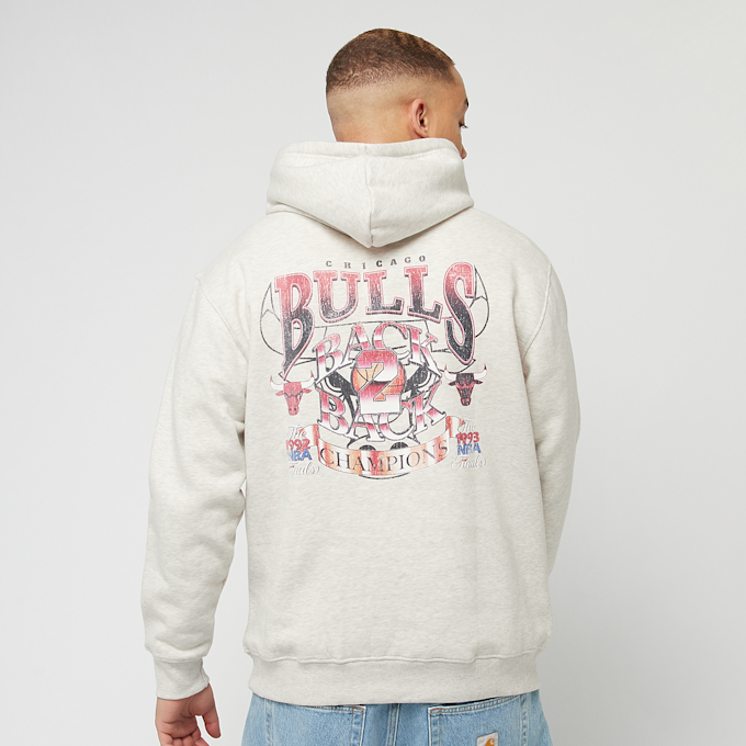 Mitchell & Ness NBA Chicago Bulls Easy Cool Graphic Hoody beige 41797 1