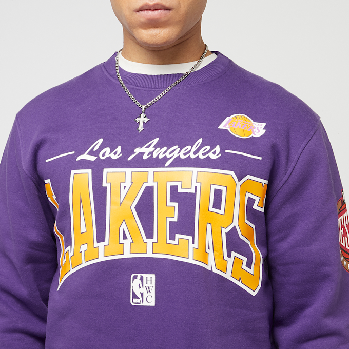 Mitchell & Ness NBA Los Angeles Lakers There & Back Fleece Crew morado 41794 3